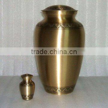 200 ci Metal Brass Cremation Urn