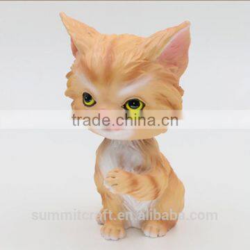 Custom Resin Decorative Cat Figurine Car Decoration Dolls photo-5