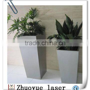 stainless steel flower pot/garden planter,square shape flower pot