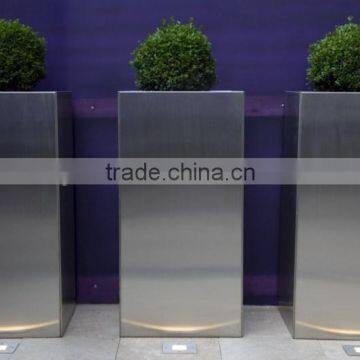 FO-9006 Outdoor Square Stainless Steel Flower Container photo-2