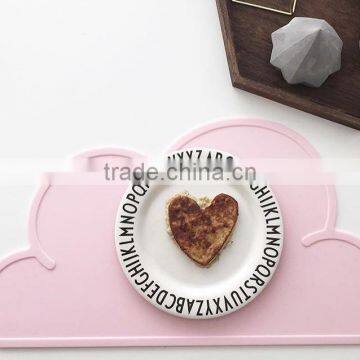 4727cm Waterproof Silicone Placemat Bar Mat Baby Kids Cloud Shaped Plate Mat Table Mat Set Home Kitchen Pads photo-4