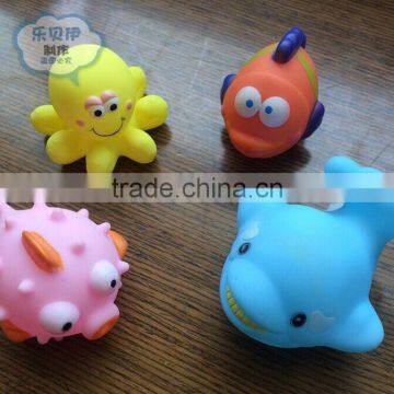 pinch pvc animal Bath Toy, hot sale make your own soft plastic vinyl toy, non-toxic squeeky bath toys