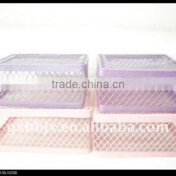 Pink/Purple square wire storage wedding gifts souvenirs