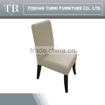 Hot Sale Modern High Back Wooden Dining Chair With Leather Design photo-5