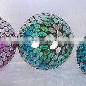 Purple Glass Decorative Hanging Balls photo-3