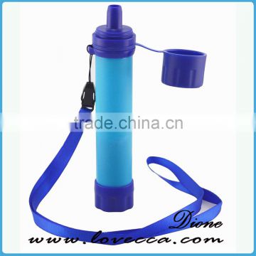 Outdoor survival personal water filter straw ,water purifier kit for camping