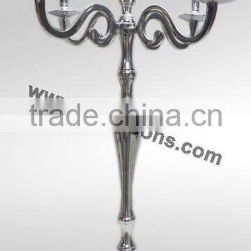 Aluminum Candelabra 5 Candle, Candelabra, Chandle Holder, Wedding Candelabra photo-3