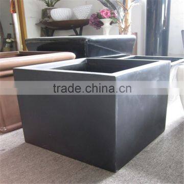 SJ20171008 2017 Hot sale black square plastic flower pot with different colors