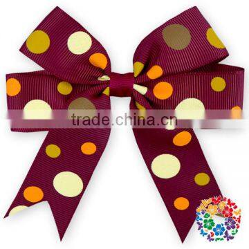 Lovely Dots Ribbon Boutique Kids Grosgrain Alligator Clips For Hair Bows/ Halloween Hairbow