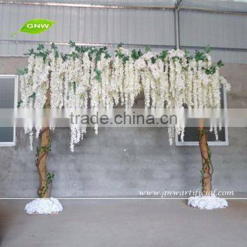 GNW FLA1603001-W01 white wisteria arch doors interior for party