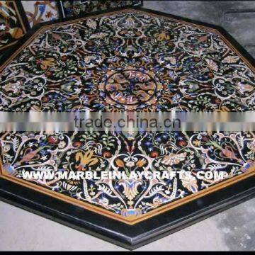 Decorative Marble Inlay Dining Table Top