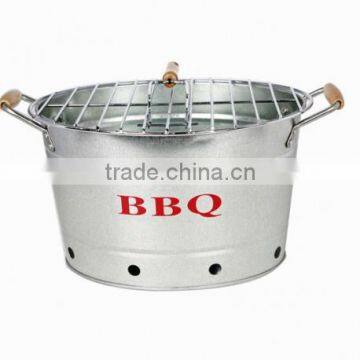 2015 Garden BBQ Bucket Outdoor Portable Charcoal Zinc Metal Grill photo-2