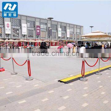 Crowd Control Stanchions Stainless Steel Rope Line Queue for Car Show Stanchion photo-5