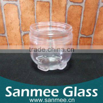 Promotion Cheap Glass Jar High Quality Bulb Shaped Cream Glass Jar