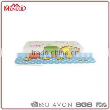Food grade home use chilidren's lovely little rabbit print thin plastic cutting board