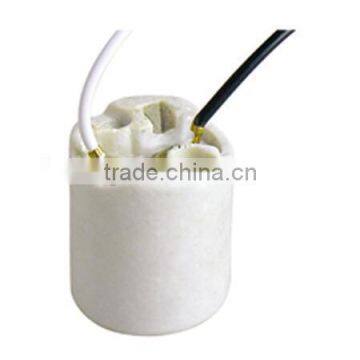 CE RoHS Certificated E26 E27 Glazed Ceramic Lampholder With Cable photo-6