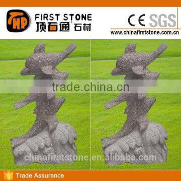 GAB596 Stone Dolphin Outdoor Statues