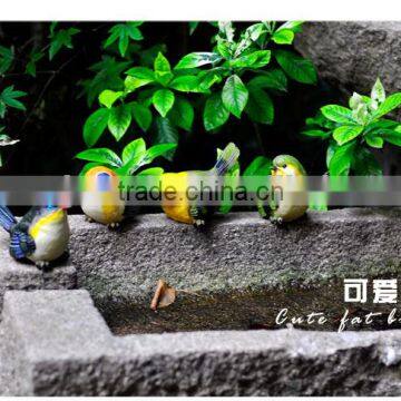 2017 hotsell cute fat bird simulation garden ornaments