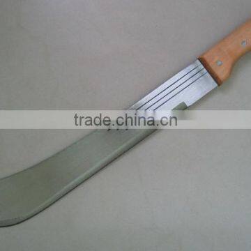 machete with wood handle