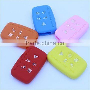 Silicone Car Key Skin Cover fit for LAND ROVER LR4 Range Rover Smart Key Case