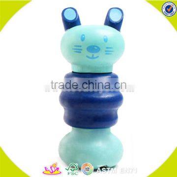 wholesale fashion wooden screw animals popular wooden screw animals W03C011