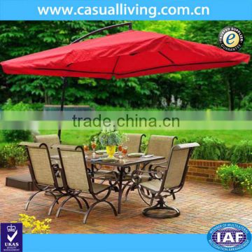 Patio Sun shade Umbrella Cantilever Crank Canopy