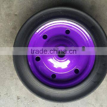 Wheelbarrow WB3800 13"x3" Solid Rubber Powder Wheel photo-2