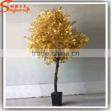New Design Artifical Wishing Tree Plastic Tree Fake Artificial Golden Artificial Trees for Sale photo-2