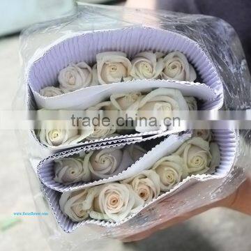 Export fresh cut Rose Vendela flowers bouquets white roses decoration wedding flower for wedding car