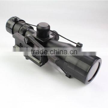 Compact 2.5-10X40 Rifle Scope Red Green Mil-Dot Reticle With Side Attached Green Laser Sight Scope With Quick Release Mount photo-5