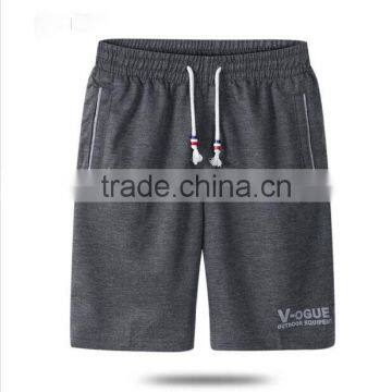 mens leisure sports short pants cotton plain pants