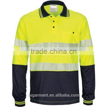 2016 OEM 88% Cotton/ 12% High Tenacity Nylon 238gsm Fire Retardent High Vis Shirt 3M Reflective Tape photo-3