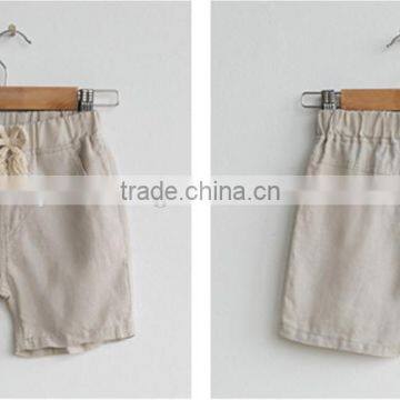 Newest kids boy LINEN shorts korean version of casual pants