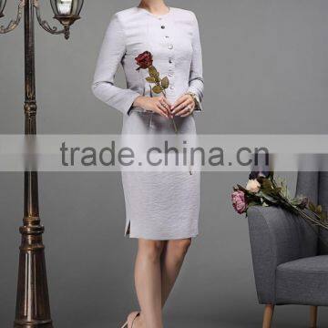 Fashion Ladies Skirt Suits Custom Women Suit WM36 photo-2