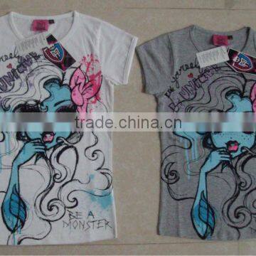 girls printed t-shirt, full body fashionable printed tops