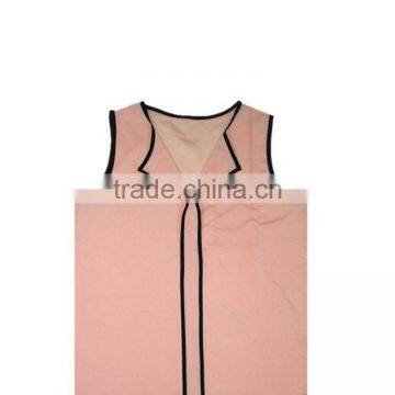 2017 New Summer V-neck t Shirt Sleeveless Chiffon for Women Were Thin photo-5