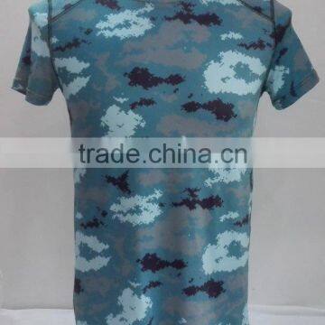 Tactical Tshirt, Sublimation men fit shirt Camouflage no minumum quantity,