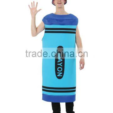 Adult Men's Blue Crayon Costume