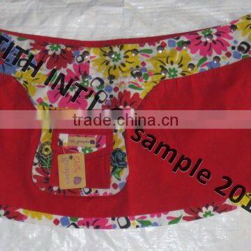 Two Sided Cotton Wrap Skirt photo-2