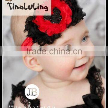 2015 fashion Wholesales assorted color baby headband with daisy flower baby hair accessories headbands