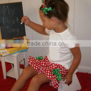 Happy New Years Christmas Kids Ruffle Clothing Set Girls Smocked Outfits photo-3