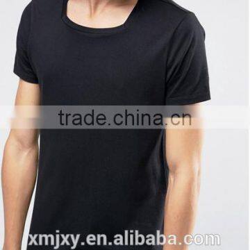 Wholesale Fashion Casual t Shirt High Quality Square Neck t Shirt for Men photo-3