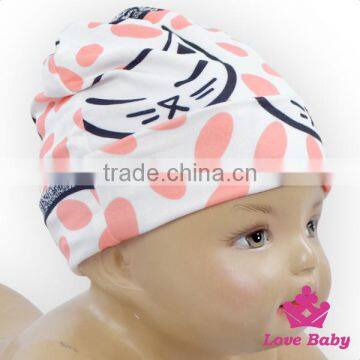 Wholesale Lovely St. Patrick's Item Green Cap Pattern Printed Organic Cotton Baby Beanie Hat photo-3