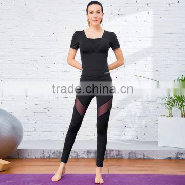 factory custom logo yoga clothing polyester spandex mixed ladies jumpsuit yoga