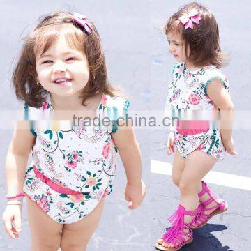 S33617W Cute Baby Girls Clothes Printed Tops+ Briefs 2pcs Outfits Clothes Set