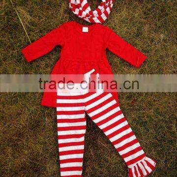 2015 new hot baby girls stripe dress pant set with stripe scarf girls stripe dress pant Yiwu Yawoo Garments Factory