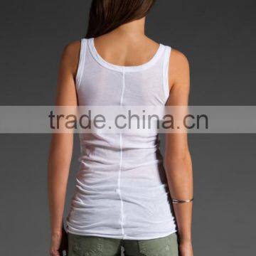 Girls White Workout Tank Top Vest photo-3