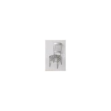 Commercial Armless Chateau Chair , Silver Silla Tiffany For Ceremony Rental