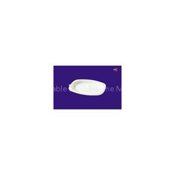 Small Oval Plate Disposable Healthy Biodegradable Tableware , 233mm165mm22mm