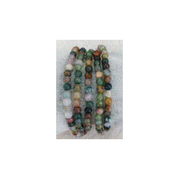 Colorful (5 color) agate bracelet